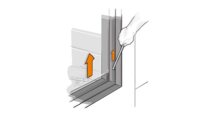 Slide-back glass