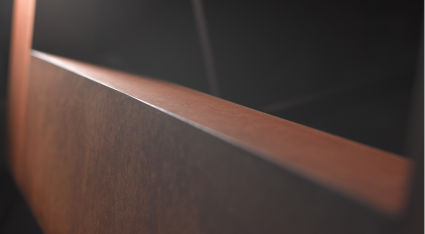 Rusted steel finish